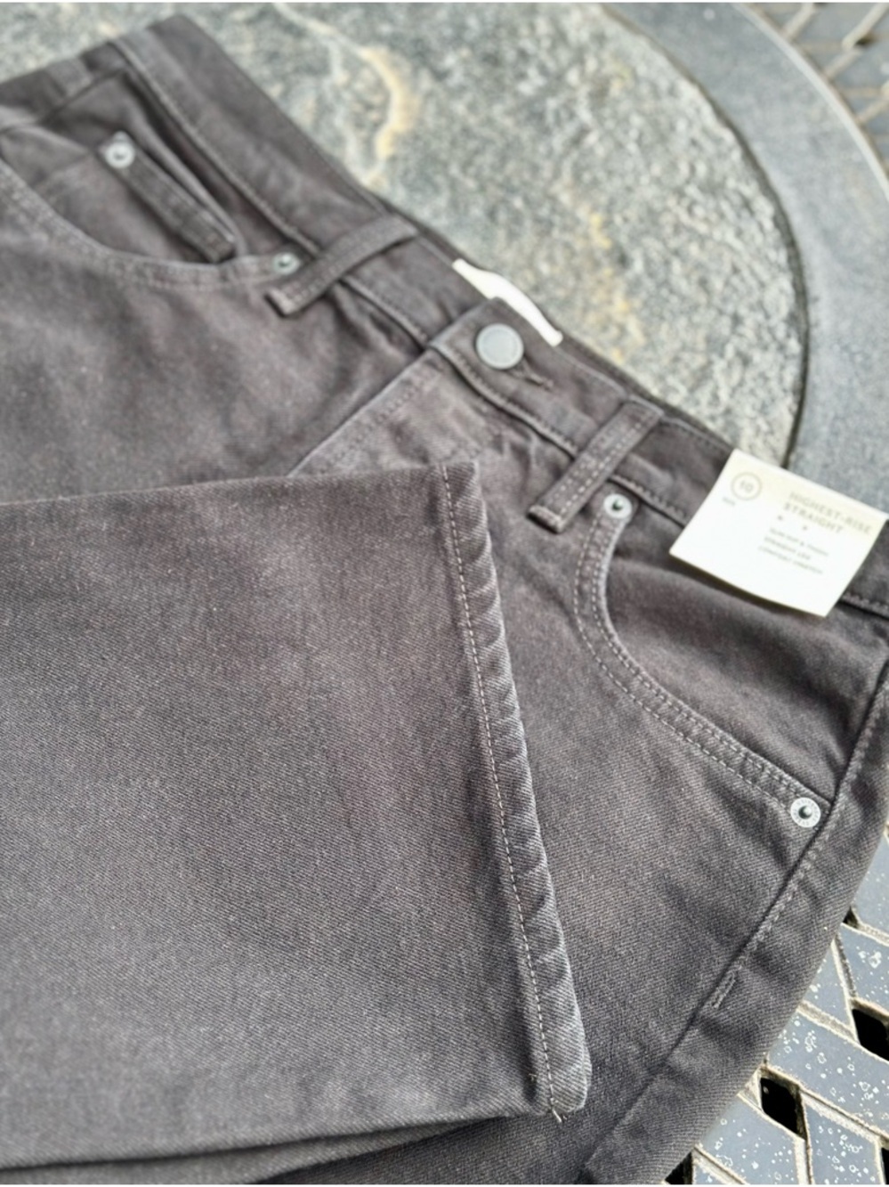 NWT Universal Thread Womens High Rise Straight Leg Stretch Black Jeans - Picture 4 of 9